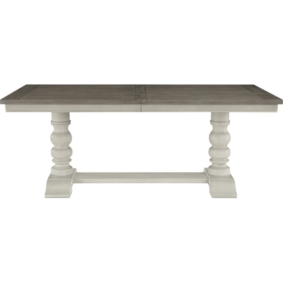 vineyard white dining table   