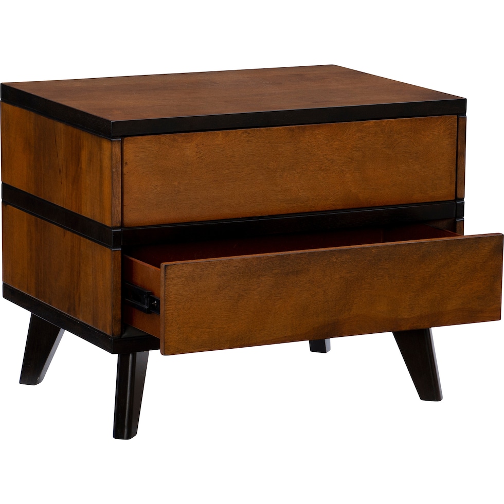 vino dark brown nightstand   