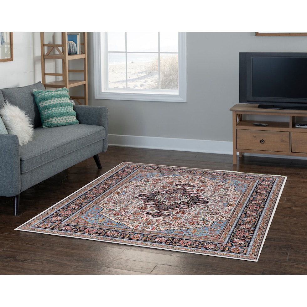 vinson blue area rug  x    