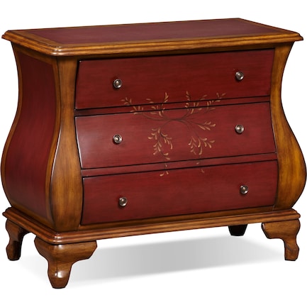 Ambel Accent Chest - Brown/Red