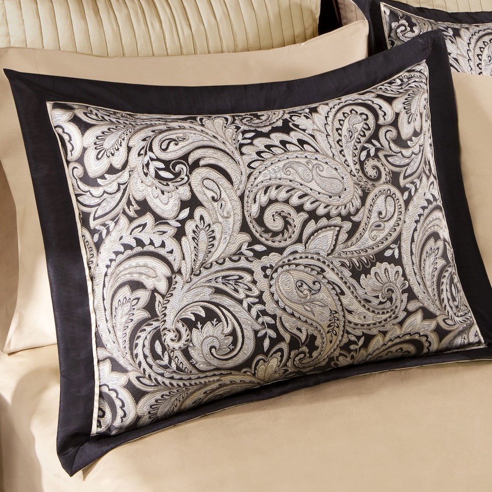 violet black full queen bedding set   