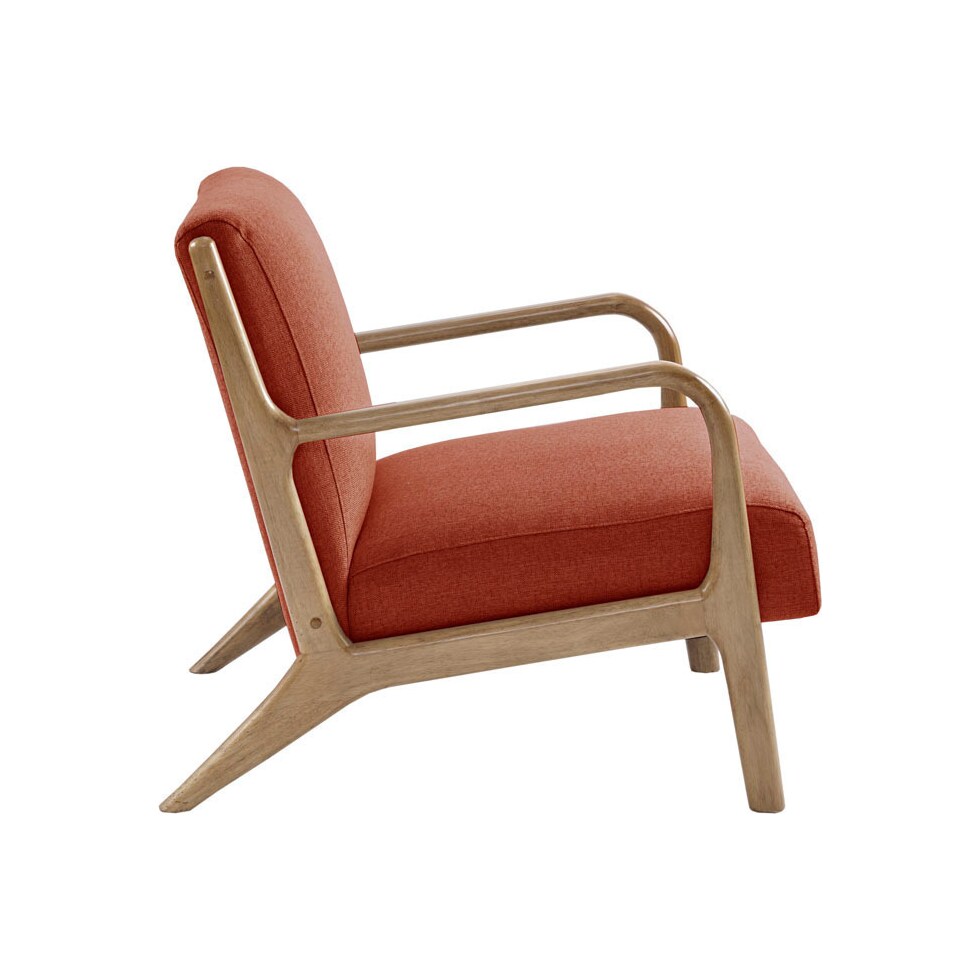 vipin orange accent chair   