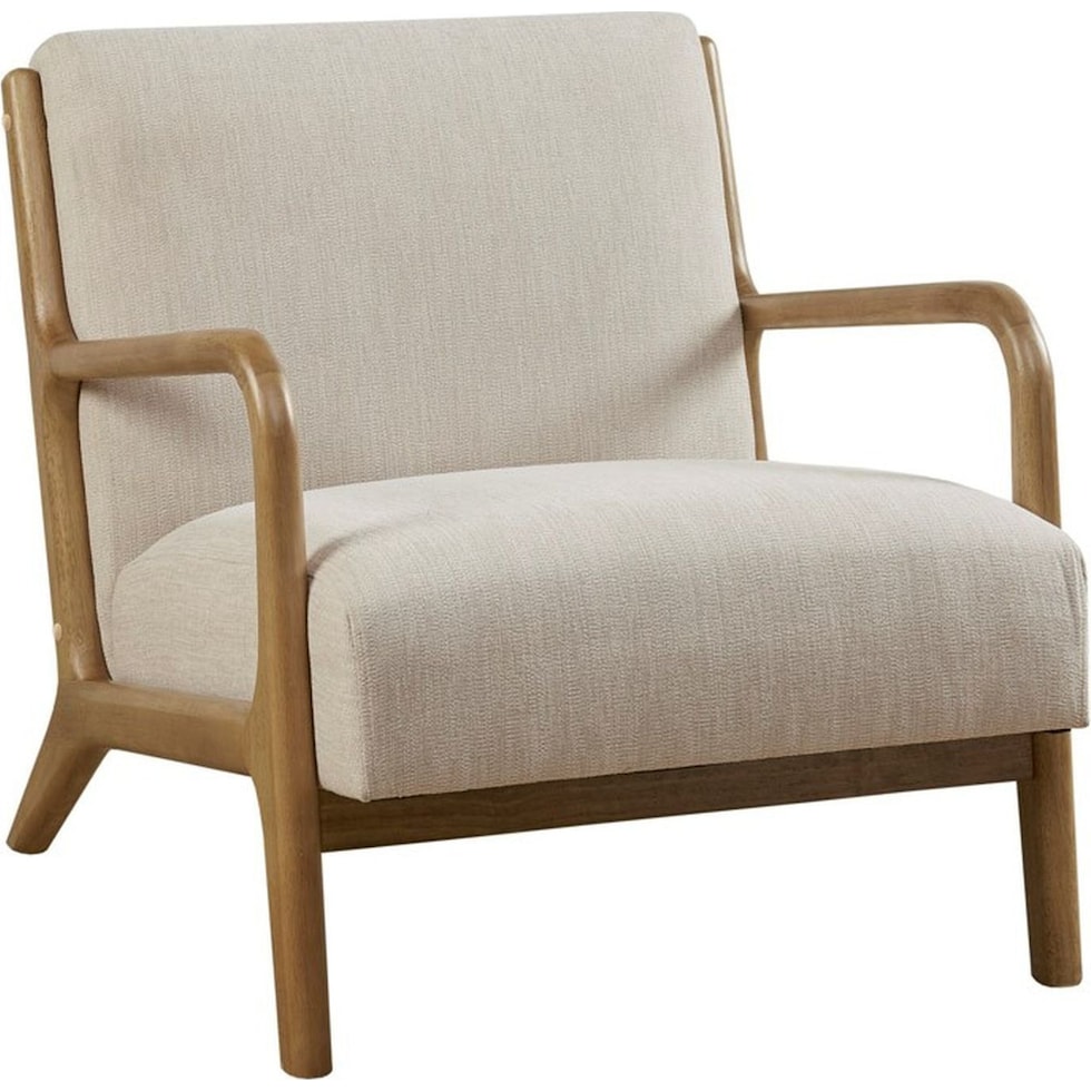 vipin white accent chair   