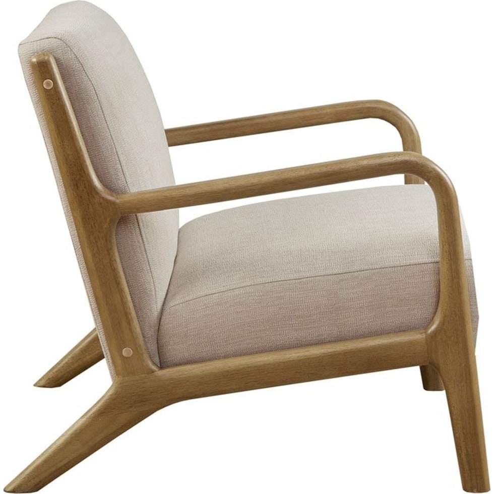 vipin white accent chair   