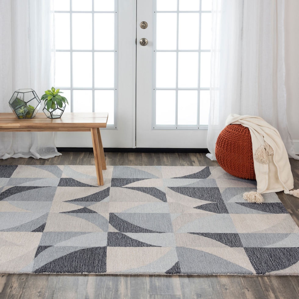 vita gray area rug  x    