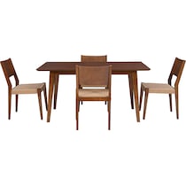 vittorio dark brown  pc dining room   