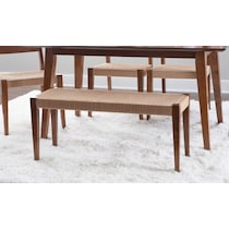 vittorio dark brown bench   