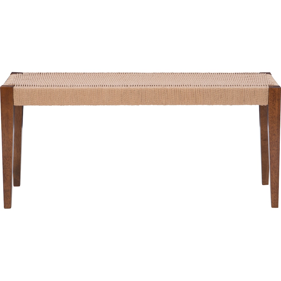 vittorio dark brown bench   