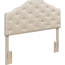 vivienne white full queen headboard   