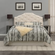 vivienne white full queen headboard   