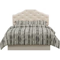 vivienne white full queen headboard   