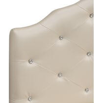 vivienne white full queen headboard   