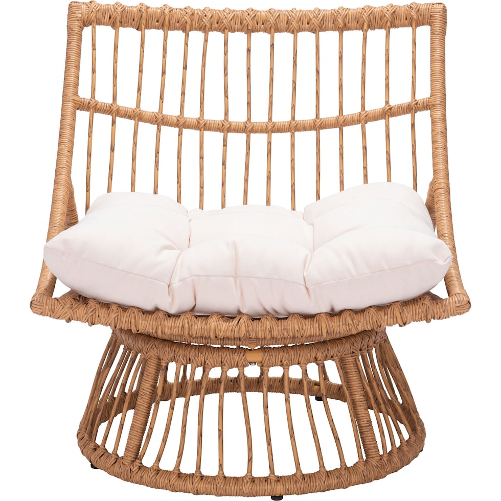 waikiki tan cream outdoor chair   