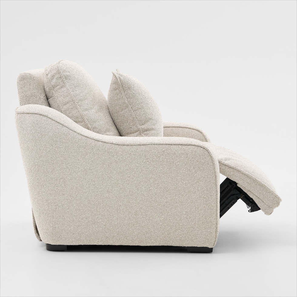 walden white recliner   