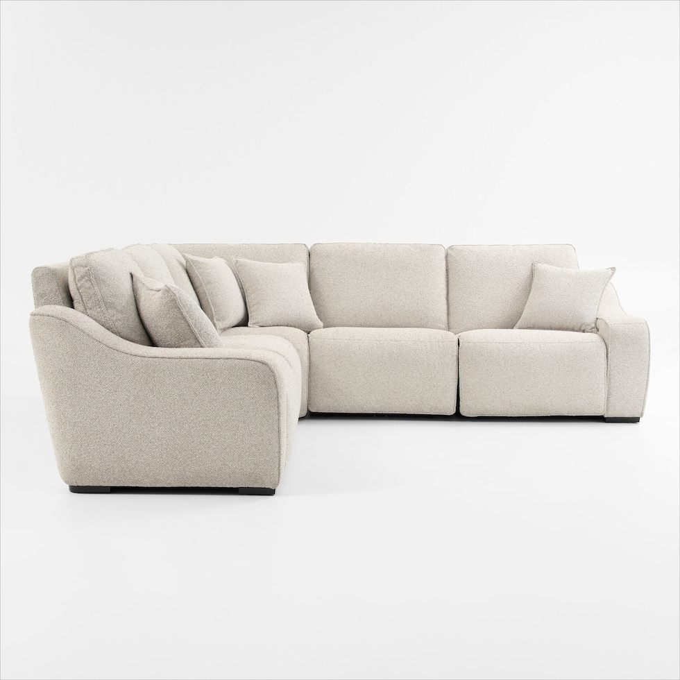 walden white sectional   