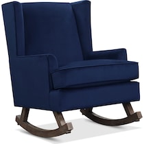 walla blue accent chair   