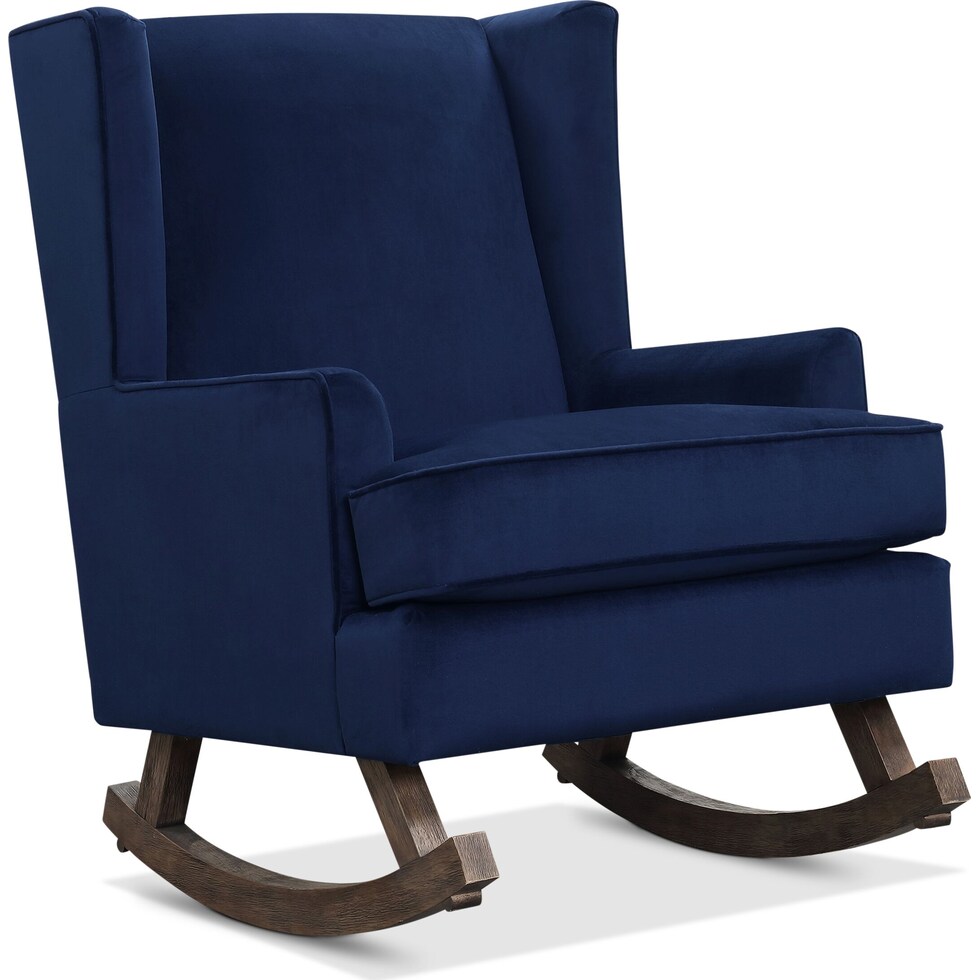 walla blue accent chair   