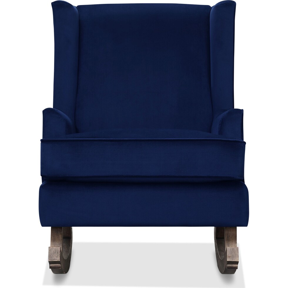 walla blue accent chair   