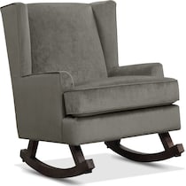 walla gray accent chair   