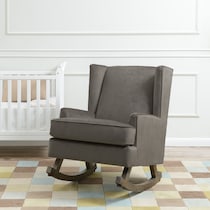 walla gray accent chair   