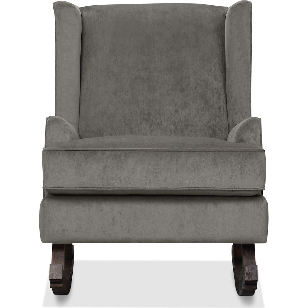 walla gray accent chair   