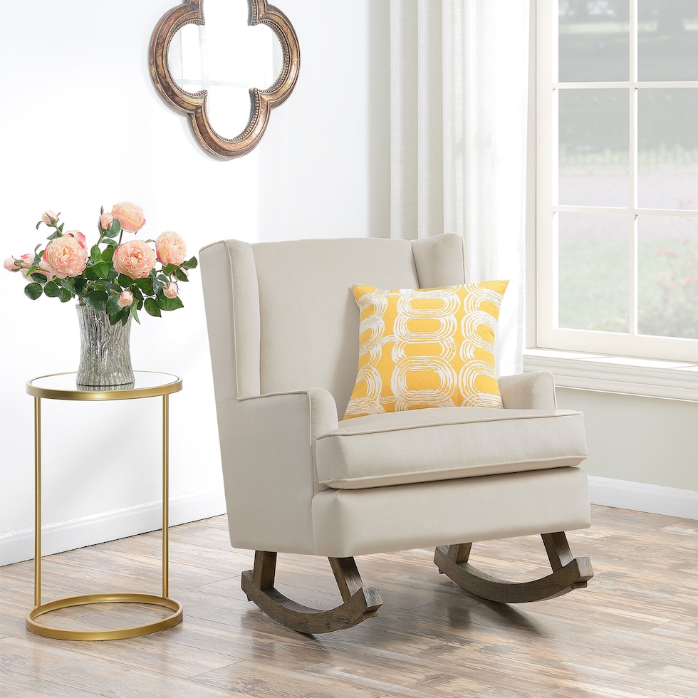 walla white accent chair   