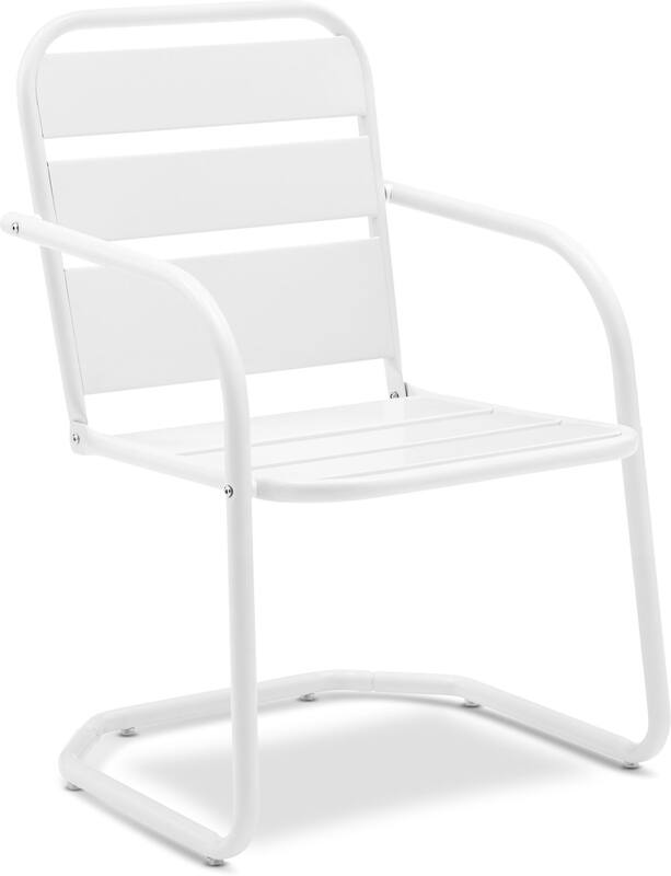 Wallace Set of 2 Outdoor Chairs White Value City Furniture