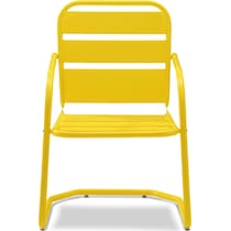 wallace yellow outdoor chair set   