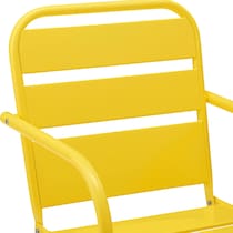 wallace yellow outdoor chair set   