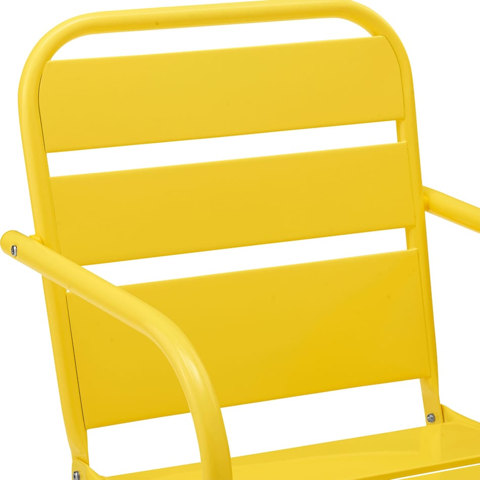 Wallace Set of 2 Outdoor Chairs and Side Table Yellow Value City