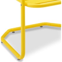 wallace yellow outdoor chair set   