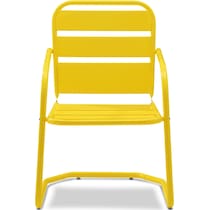 wallace yellow outdoor chair   