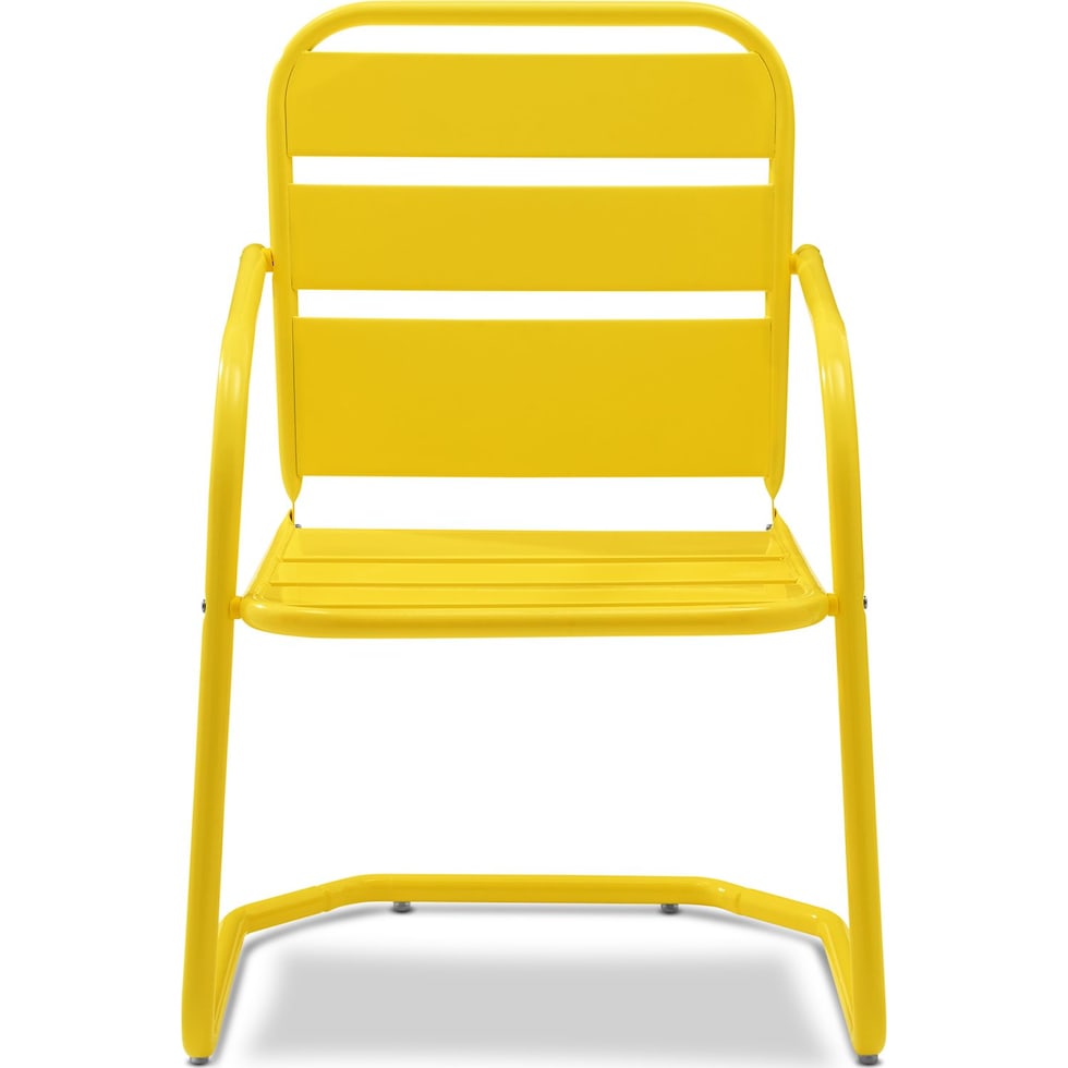 wallace yellow outdoor chair   