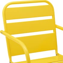 wallace yellow outdoor chair   