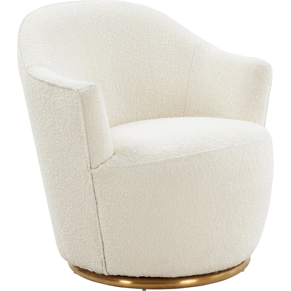 wanda white accent chair   