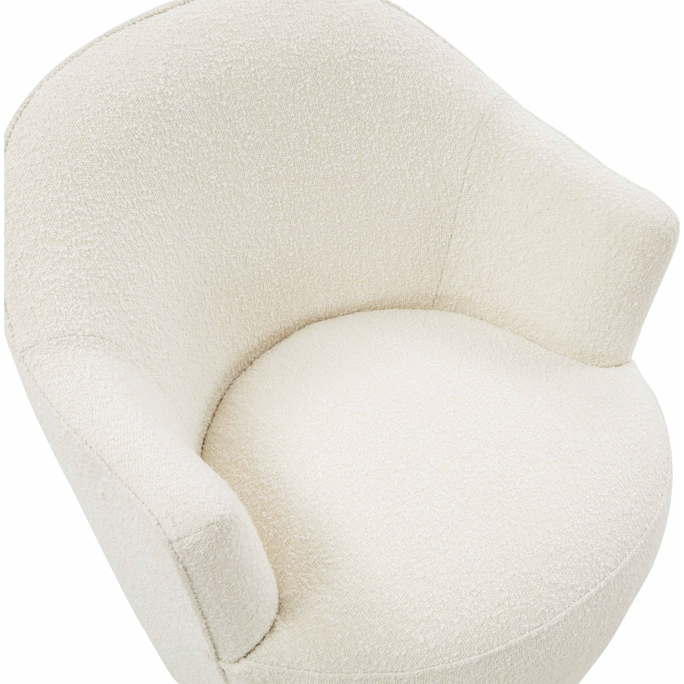 wanda white accent chair   