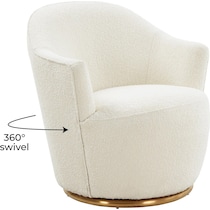 wanda white accent chair   