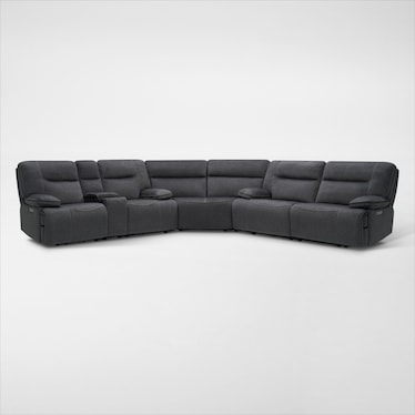 Warner 3-Piece Dual-Power Reclining Sectional