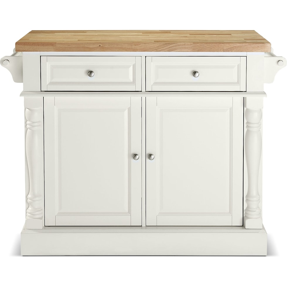 warren white kitchen island   