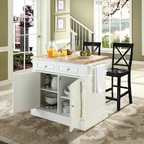 warren white kitchen island   