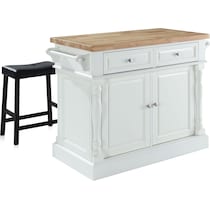 warren white kitchen island   