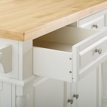 warren white kitchen island   