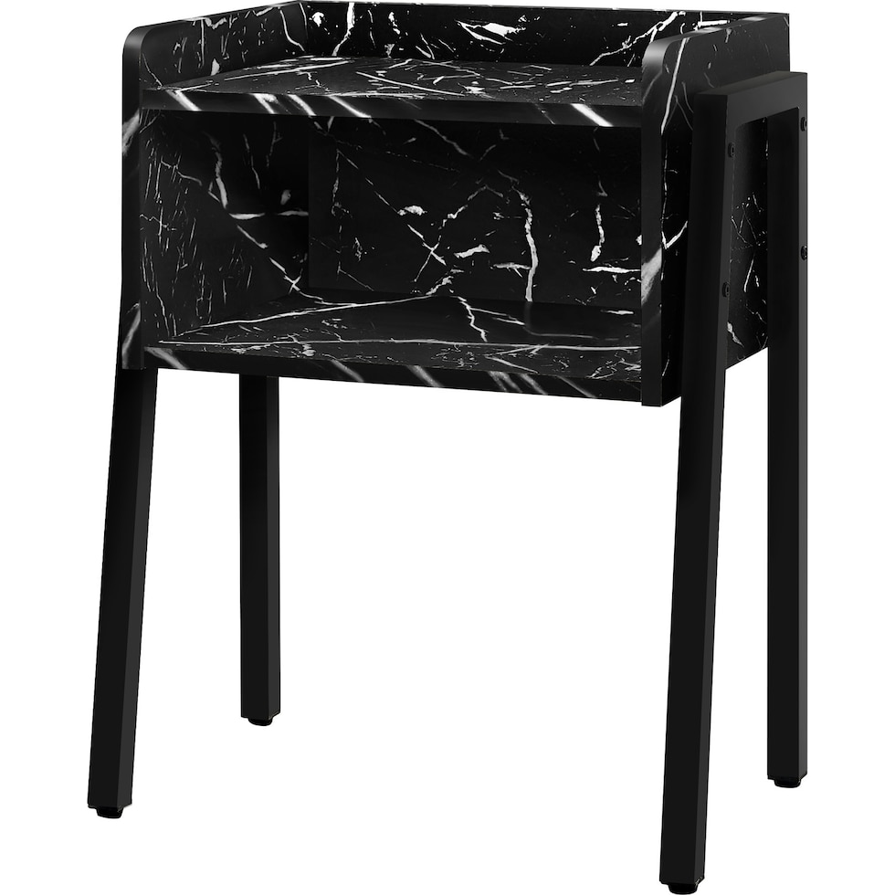 warrick black end table   