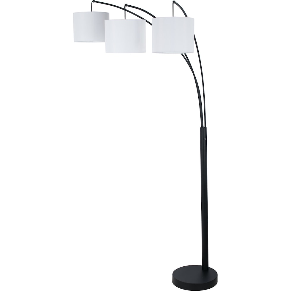 watkins black floor lamp   