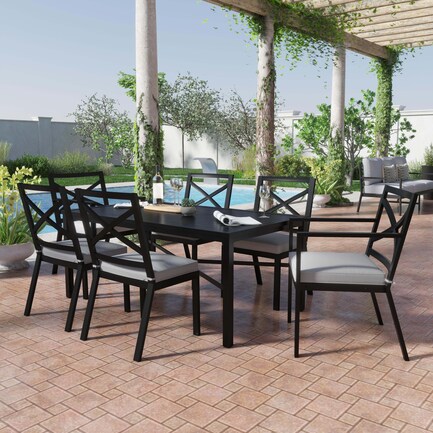 Watson Outdoor Dining Table and 6 Chairs