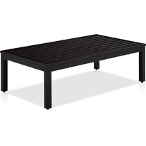 watson black outdoor loveseat set   