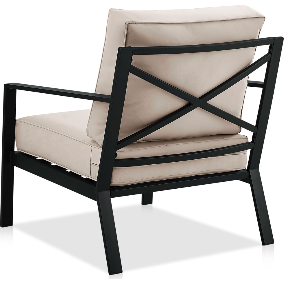 watson black outdoor loveseat set   