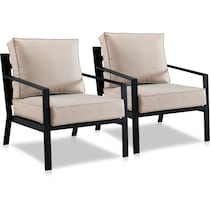watson light brown outdoor chair set   