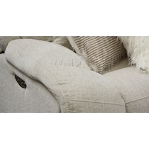 wave collection white  pc power reclining sectional   