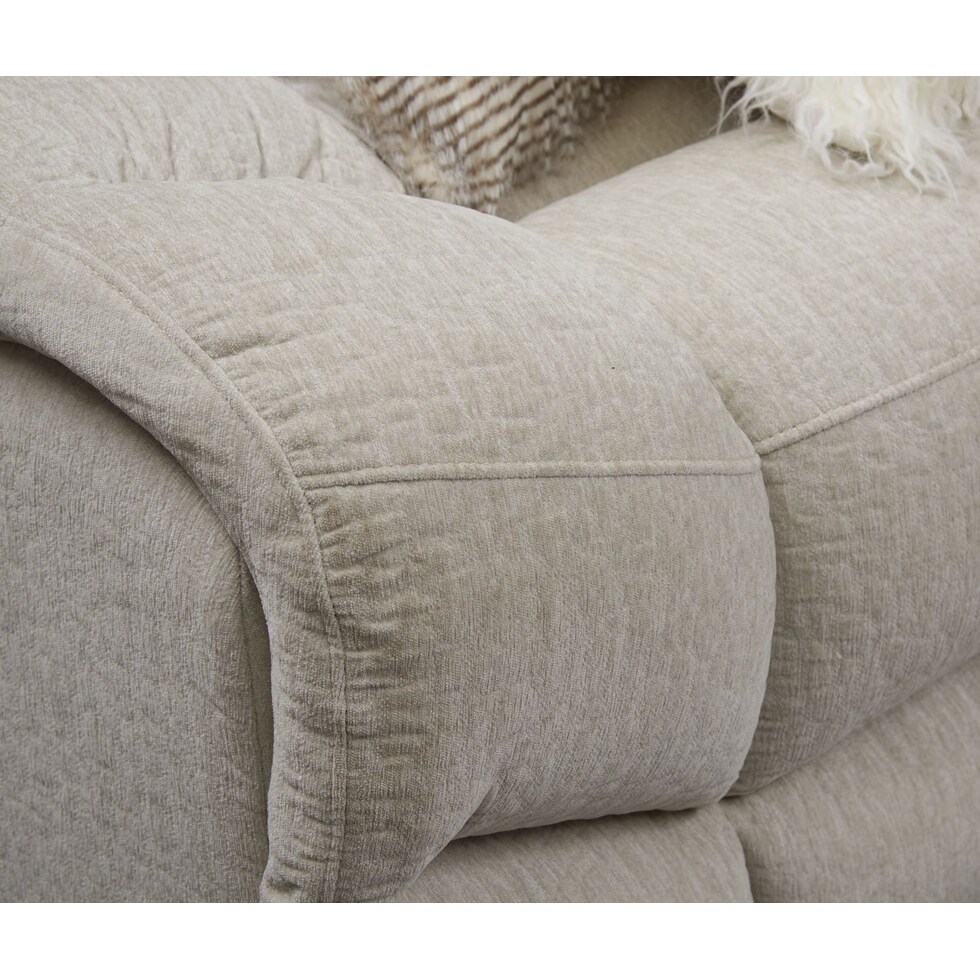 wave collection white  pc reclining sectional   